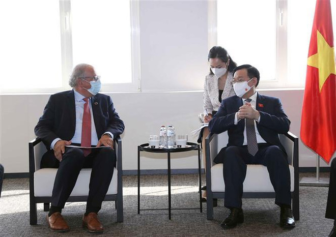 Председатель Национального собрания Выонг Динь Хюэ принял представителей многих крупных корпораций Европы ảnh 1