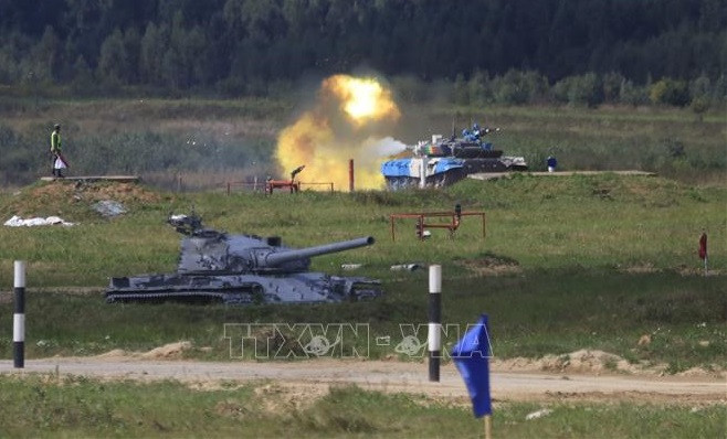 Армейские игры 2021: вьетнамская танковая команда успешно выполнила задание в первый день соревнований ảnh 1