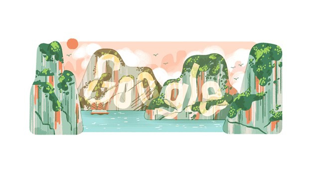 Google Doodle отмечает всемирное природное наследие залива Халонг ảnh 1