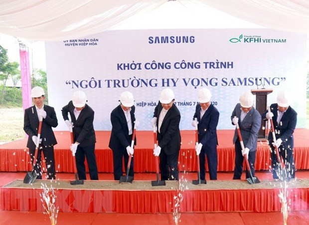 Samsung Вьетнам надеется, что школа надежды поможет нуждающимся студентам Бакжанга ảnh 1 Samsung Вьетнам надеется, что школа надежды поможет нуждающимся студентам Бакжанга ảnh 1