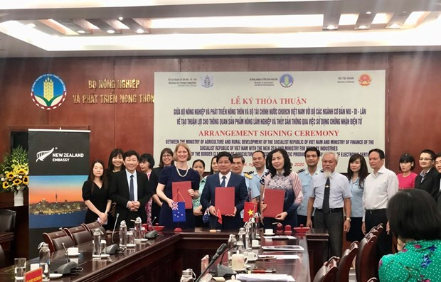 Вьетнам и Новая Зеландия способствуют таможенному оформлению сельскохозяйственных, лесных и водных продуктов через e-Cert ảnh 1 Вьетнам и Новая Зеландия способствуют таможенному оформлению сельскохозяйственных, лесных и водных продуктов через e-Cert ảnh 1