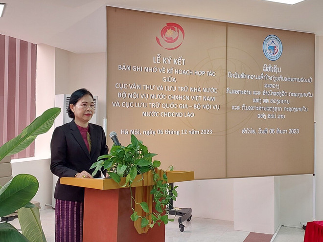 Вьетнам и Лаос будут укреплять сотрудничество в сфере делопроизводства и архивов ảnh 3 Вьетнам и Лаос будут укреплять сотрудничество в сфере делопроизводства и архивов ảnh 3