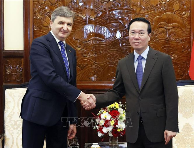 Президент Во Ван Тхыонг принял верительные грамоты послов Ирландии, Италии, Кореи, Литвы ảnh 4 Президент Во Ван Тхыонг принял верительные грамоты послов Ирландии, Италии, Кореи, Литвы ảnh 4