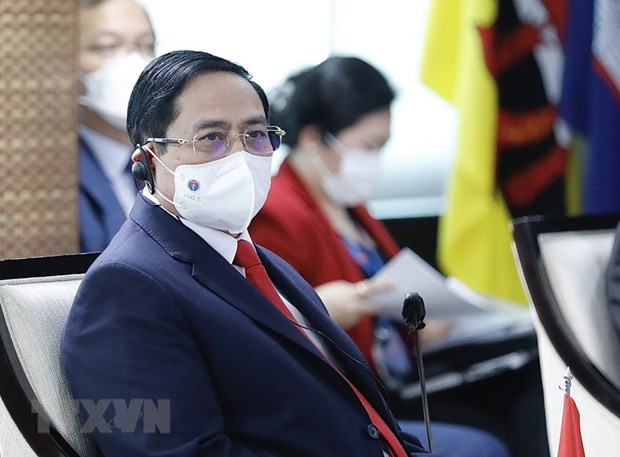 Премьер-министр Фам Минь Тьинь принял участие во встрече лидеров АСЕАН - АСЕАН обсудил вопрос Мьянмы ảnh 1 Премьер-министр Фам Минь Тьинь принял участие во встрече лидеров АСЕАН - АСЕАН обсудил вопрос Мьянмы ảnh 1