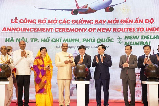 Cостоялась церемония объявления Vietjet прямых маршрутов между Вьетнамом и Индией ảnh 1 Cостоялась церемония объявления Vietjet прямых маршрутов между Вьетнамом и Индией ảnh 1