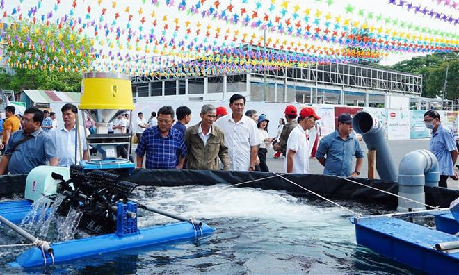 Открылась 4-я Вьетнамская международная выставка технологий производства креветок ảnh 1 Открылась 4-я Вьетнамская международная выставка технологий производства креветок ảnh 1