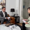 Господин Джаррод Лик, исполнительный директор Альянса энергоэффективности Австралии (A2EP), некоммерческой организации, даёт интервью корреспонденту ВИА в Австралии. Фото: ВИА.