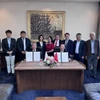 Вьетнамская ассоциация рыбного хозяйства и компания Kunihiro Inc – ведущий производитель и переработчик устриц в Японии – подписали меморандум о сотрудничестве. Фото: ВИА.