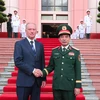 Генерал армии Фан Ван Зянг и помощник Президента, председатель Морской коллегии Российской Федерации господин Николай Патрушев перед началом переговоров. Фото: ВИА.