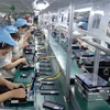 Сборка комплектующих для мобильных телефонов в промышленном парке Дьемтхуи провинции Тхайнгуен. (Фото: ВИА)