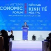 Премьер-министр Фам Минь Тьинь выступает на Осеннем экономическом форуме 2025 года. (Фото: ВИА)