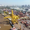 Погрузочно-разгрузочные работы с контейнерами в порту Тантуан — Акционерная компания «Сайгонский порт». (Фото: ВИА)
