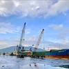 Погрузочно-разгрузочная техника работает в порту Вунганг. (Фото: ВИА)