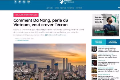 Статья, опубликованная во французском электронном журнале Journal des Français à l'étranger. (Фото: ВИА).