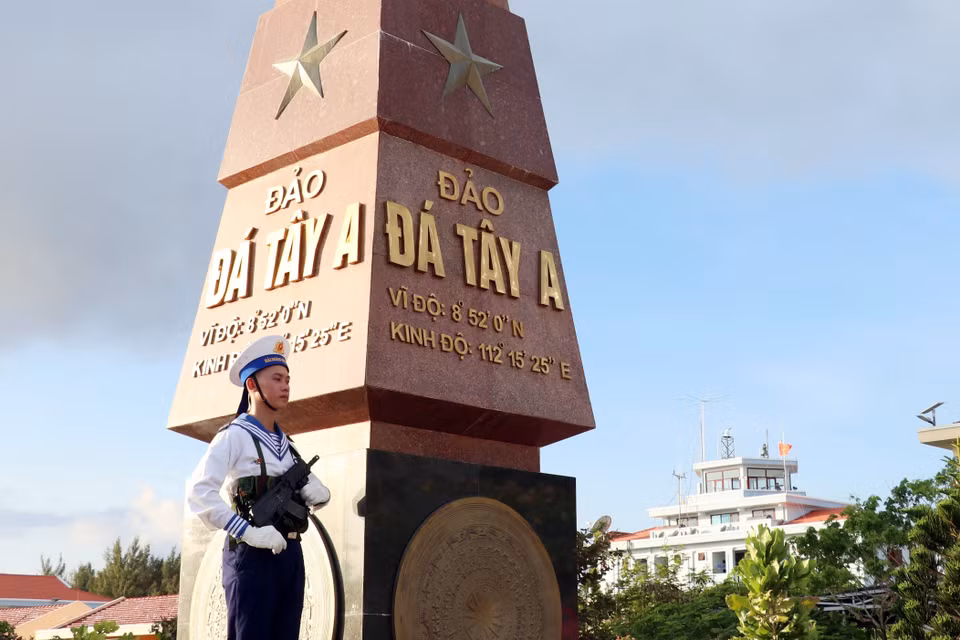 Район пограничного знака суверенитета на острове Датэй A (Фото: ВИА)