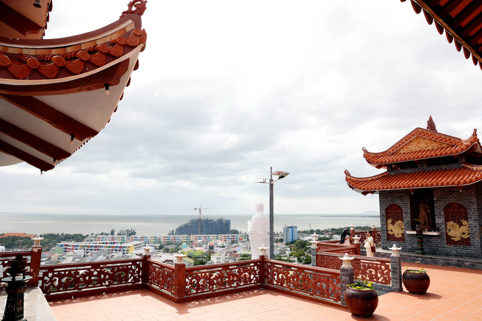 Древняя пагода Чунгшон расположена на высокой горе в коммуне Ниньхай (провинция Кханьхоа) (Фото: ВИА)