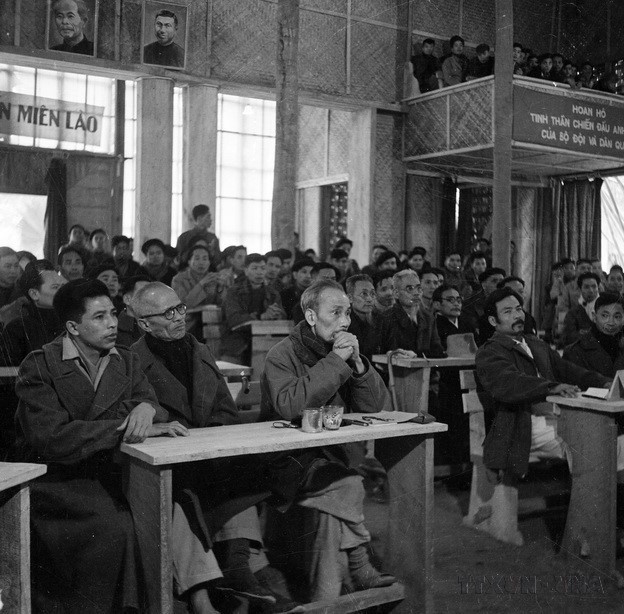 В феврале 1948 года во Вьетбаке Президент Хо Ши Мин принял участие во Всевьетнамской конференции Комитета «Льенвьет» (Фото: ВИА)