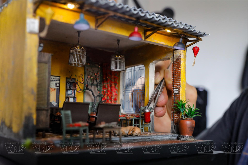 Миниатюра дома в старом квартале Ханоя (Фото: Журнал „Иллюстрированный Вьетнам“)