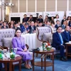 Премьер-министра Фам Минь Тьинь и Пхэтхонгтхан Чиннават участвуют Вьетнамско-таиландский бизнес-форум 2025 года (Фото: ВИА)