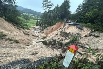 Сильные оползни перекрыли перевал Мимоза, провинция Ламдонг объявила режим чрезвычайной ситуации (Фото: ВИA). 