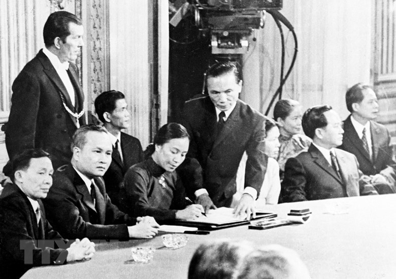 27 января 1973 года было официально подписано Парижское соглашение о прекращении войны и восстановлении мира во Вьетнаме, что вынудило США отвести свои войска из Вьетнама. (Фото: ВИА)