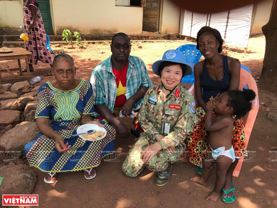 «Посол» мира - подполковник Нгуен Тхи Лиен. (Фото: предоставлено Департаментом по поддержанию мира Вьетнама)
