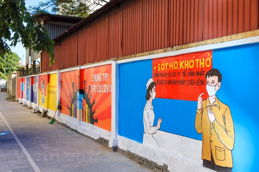 Росписи создают замечательную изюминку для людей. (Фото: Vietnam +)