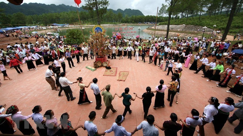 «Сое» завершило фестиваль Хетча белых тхайцев в деревне Анг, провинция Шонла. (Фото: ВИА)