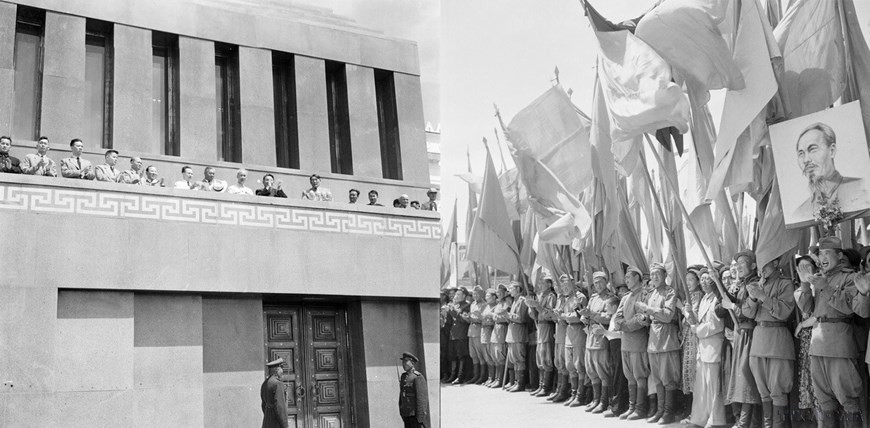 9 июля 1955 года жители столицы Улан-Батора провели торжественный митинг в честь визита президента Хо Ши Мина в Монголию. Фото: ВИА