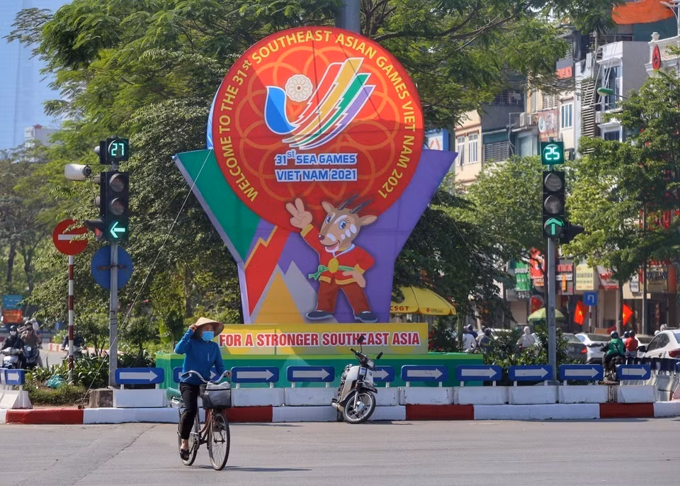 Кластер моделей SEA Games 31 на перекрестке Отьозыа. (Фото: ВИА)