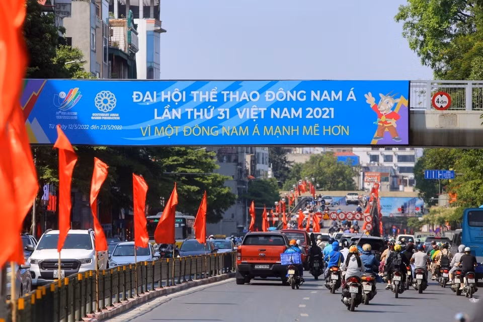Пано на пешеходной эстакаде на улице Тэйшон. (Фото: ВИА)