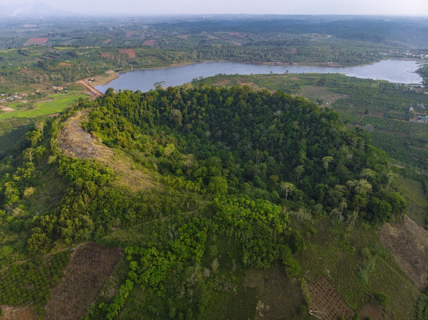 Вулкан Намгле, коммуна Тхуанан, район Дакмиль, провинция Дакнонг (Фото опубликовано ВИА)