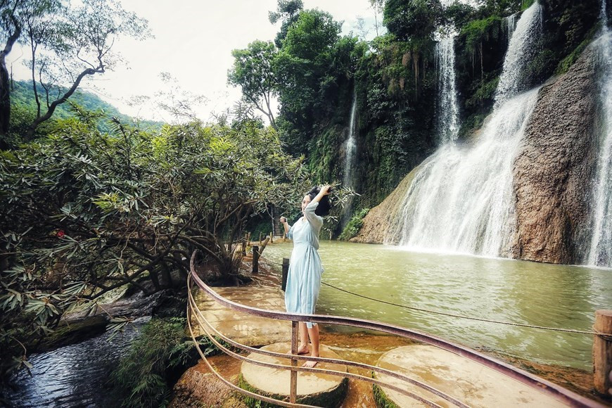 Водопад Заййем является популярной туристической достопримечательностью в Мокчау (Фото: Вьетнамплюс)