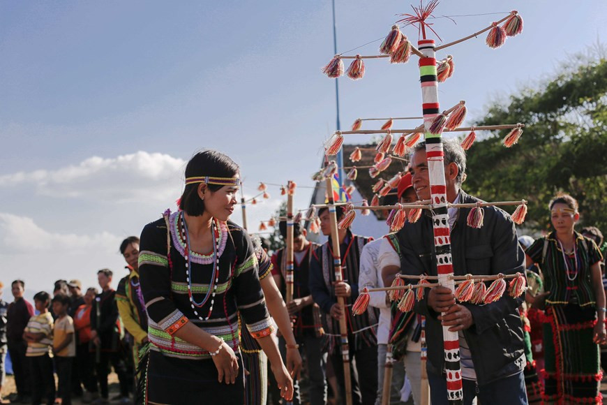 Фестиваль Иунчон, также известный как церемония дружбы народа Ма - коренного народа, проживающего в провинции Дакнонг (Фото опубликовано ВИА)