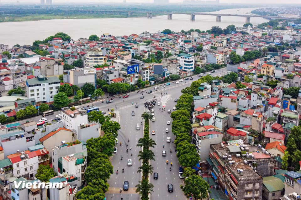 Перекрёсток Чан Кхат Чан и Дэ Нгуен Кхоай. (Фото: Vietnam+)