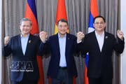 Премьер-министр Ле Минь Хынг вместе с Премьер-министром Камбоджи Хун Манетом и Премьер-министром Лаоса Сонексаем Сипхандоном. Фото: ВИА.
