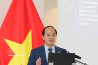 Фунг Куок Чи выступает на семинаре «Сотрудничество Вьетнам – Европейский союз в области науки, технологий и торговли». Фото: ВИА.
