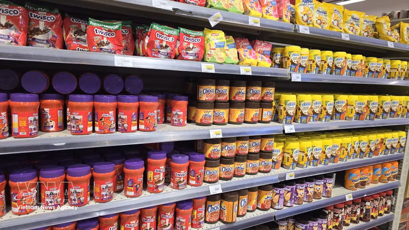 Продукты на основе какао на полках одного из супермаркетов. Фото: ВИА.