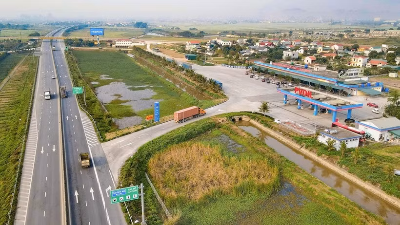 Зона отдыха на автомагистрали Север – Юг на участке Каобо – Майшон. (Фото: baochinhphu.vn)