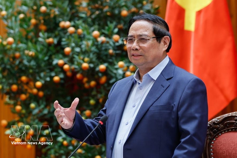 Премьер-министр Фам Минь Тьинь выступил на заседании (Фото: ВИА)