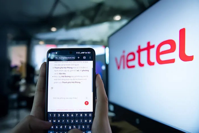 Viettel запускает бесплатный помощник на основе ИИ для поиска информации о новых административных единицах для всех людей
