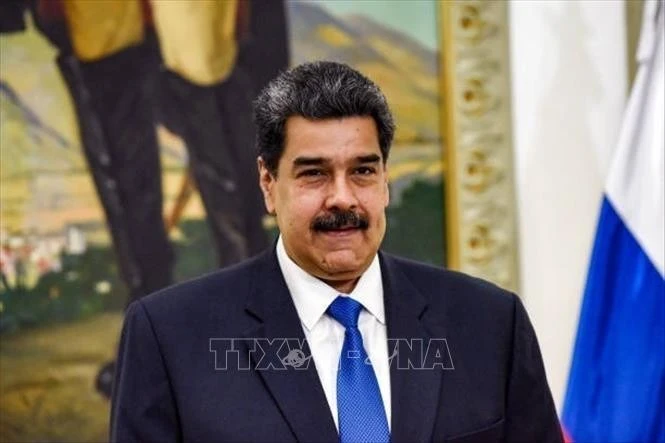 Президент Венесуэлы Николас Мадуро выступает в столице Каракасе (Фото: Getty Images/ВИА)