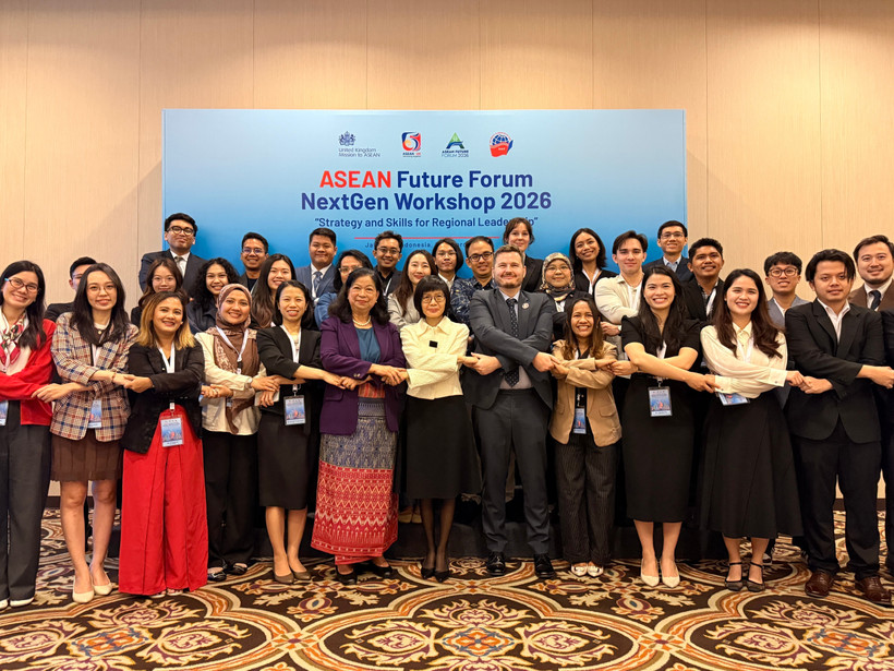 Участники семинара «Следующее поколение Форума будущего АСЕАН-2026: стратегии и навыки для региональных лидеров», проходящего в Джакарте (Индонезия) (Фото: ВИА)