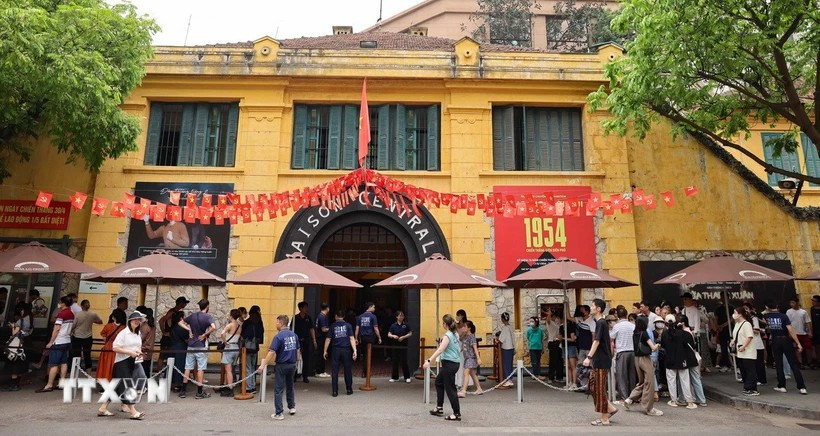 Реликвия тюрьмы Хоало — это «Красный адрес», место воспитания патриотизма и революционных традиций среди всех слоев населения, особенно среди молодого поколения. (Фото: ВИА)