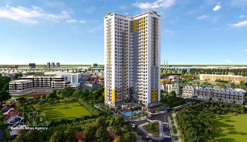 Жилой многоквартирный дом, построенный компанией BCONS Group в районе Биньтханг города Зиан провинции Биньзыонг (Фото: ВИА)