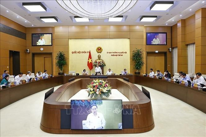 Председатель НС Чан Тхань Манн выступает с заключительной речью на заседании. (Фото: ВИА) 9.jpg