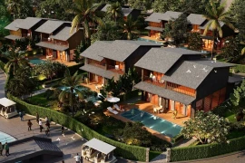 Перспективный вид второй очереди проекта Mikazuki Japanese Resorts & Spa в городе Дананг после завершения строительства. Фото: ВИА.