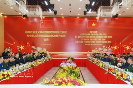 Переговоры между министрами обороны двух стран. Фото: ВИА.