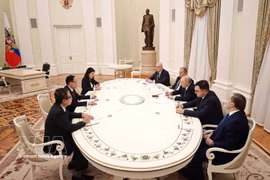 Общий вид встречи в Кремле. Фото: ВИА