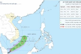 Положение и направление движения тропической депрессии. Источник: Национальный центр гидрометеорологического прогнозирования.